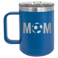 Mom Soccer 15 oz Mug | Royal Blue