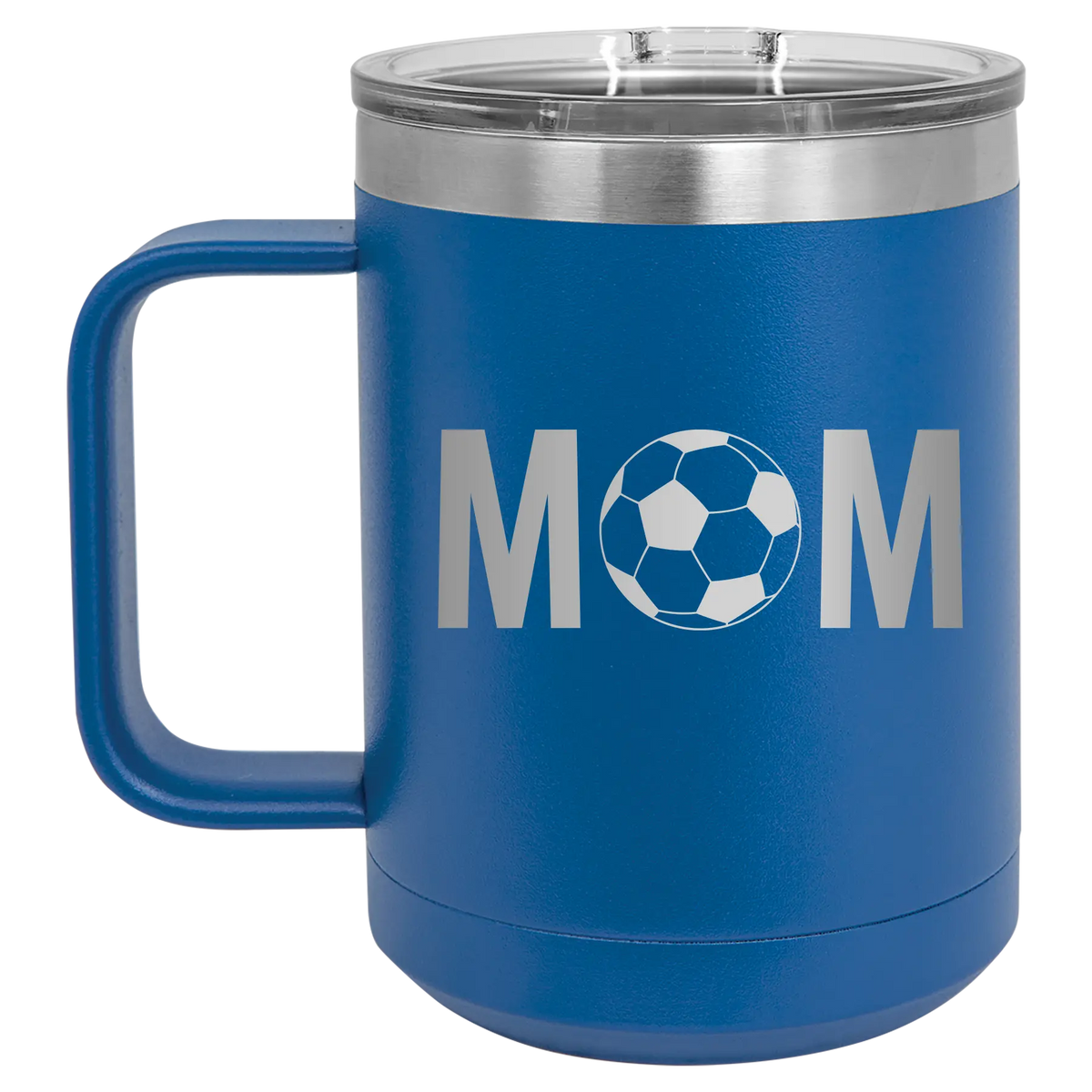 Mom Soccer 15 oz Mug | Royal Blue