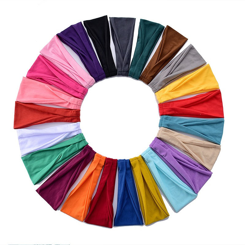 Sports headband women's yoga headband men's running headband sweat absorbing headscarf