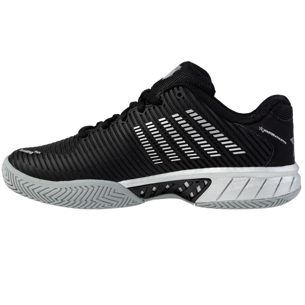 K-Swiss/Master Athletics Women's Hypercourt Express 2 Tennis Shoe (Black/Silver)