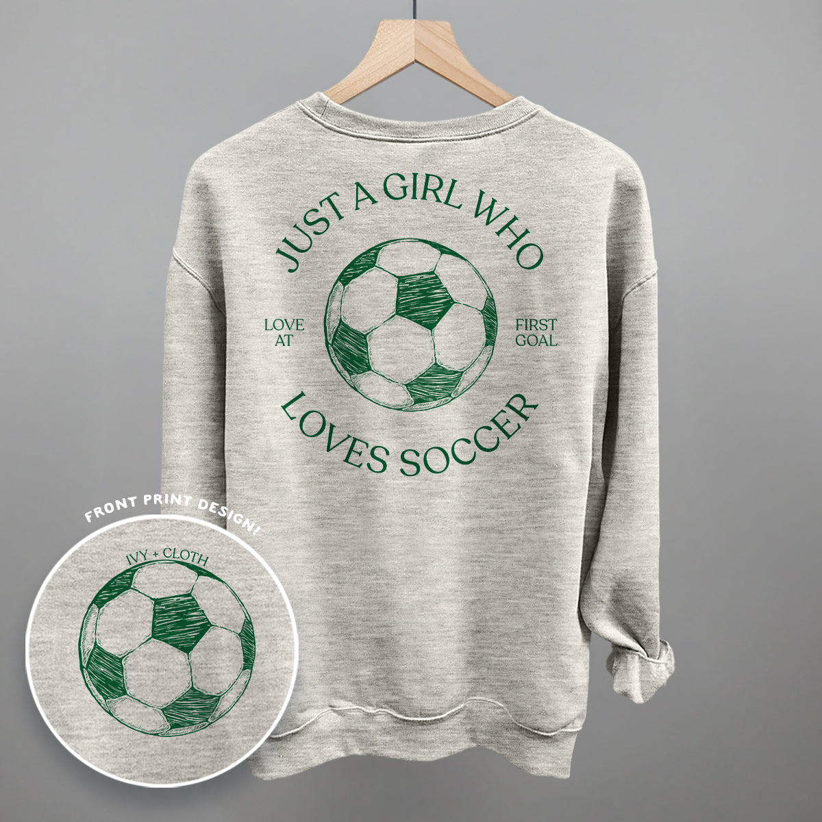 Just A Girl Who Loves Soccer (Back Print)