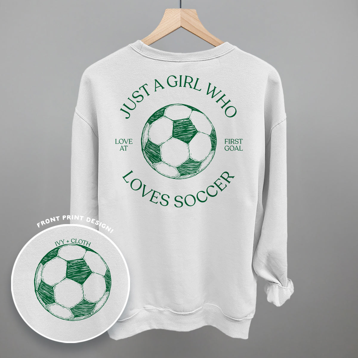 Just A Girl Who Loves Soccer (Back Print)