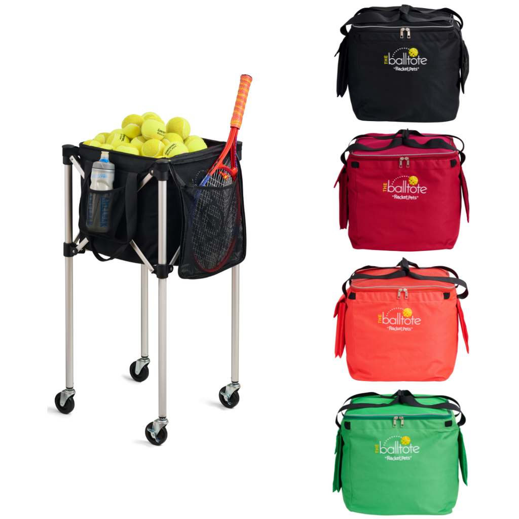 Ball Tote - Orange Replacement Bag for Tennis and Pickleball Pro Teaching Cart