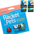 VALUE PACK - A Orange Octopus Racket Pet Tennis Dampener and Blue Overgrip Tape with a (Pack of 2) Replacement Overgrip Tape