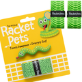 VALUE PACK - A Green Snake Racket Pet Tennis Dampener and Overgrip Tape with a (Pack of 2) Replacement Overgrip Tape