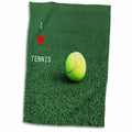 3dRose Florene Sports - I Love Tennis - Towels (twl-50212)