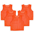 5Pcs Mesh Scrimmage Vests Soccer Basketball Team Training Pinnies Jerseys Shirt Adult Plus Size