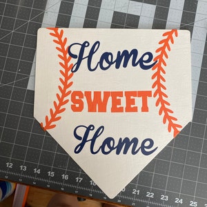 Unfinished Wood Home Plate Baseball Softball Diamond Base Silhouette - Craft- up to 46" DIY