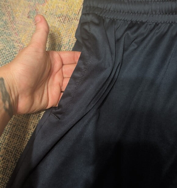 Men's Navy Blue Performance Athletic Shorts - Large